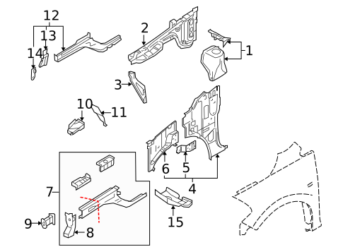 Structural Components & Rails for 2012 Nissan Cube #0
