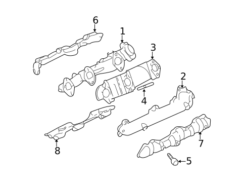 Exhaust Manifold for 2001 Chevrolet Impala #0
