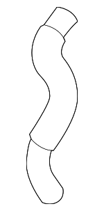 16262F2060 - Cooling System: Inlet Hose for Toyota: Corolla, Corolla Cross Image