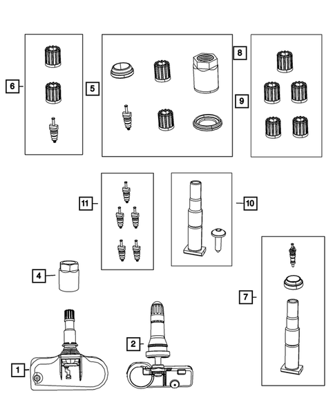 Tire Monitoring System for 2012 Dodge Challenger #0