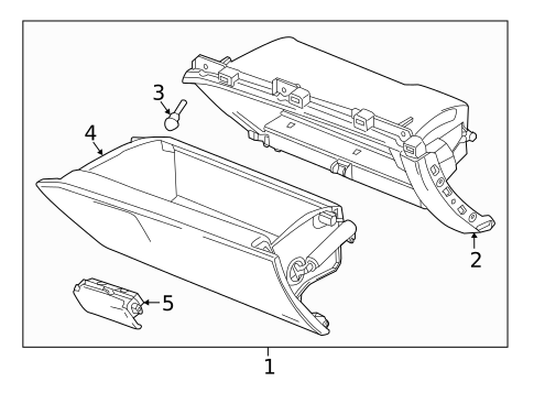 Glove Box for 2021 Chevrolet Malibu #0