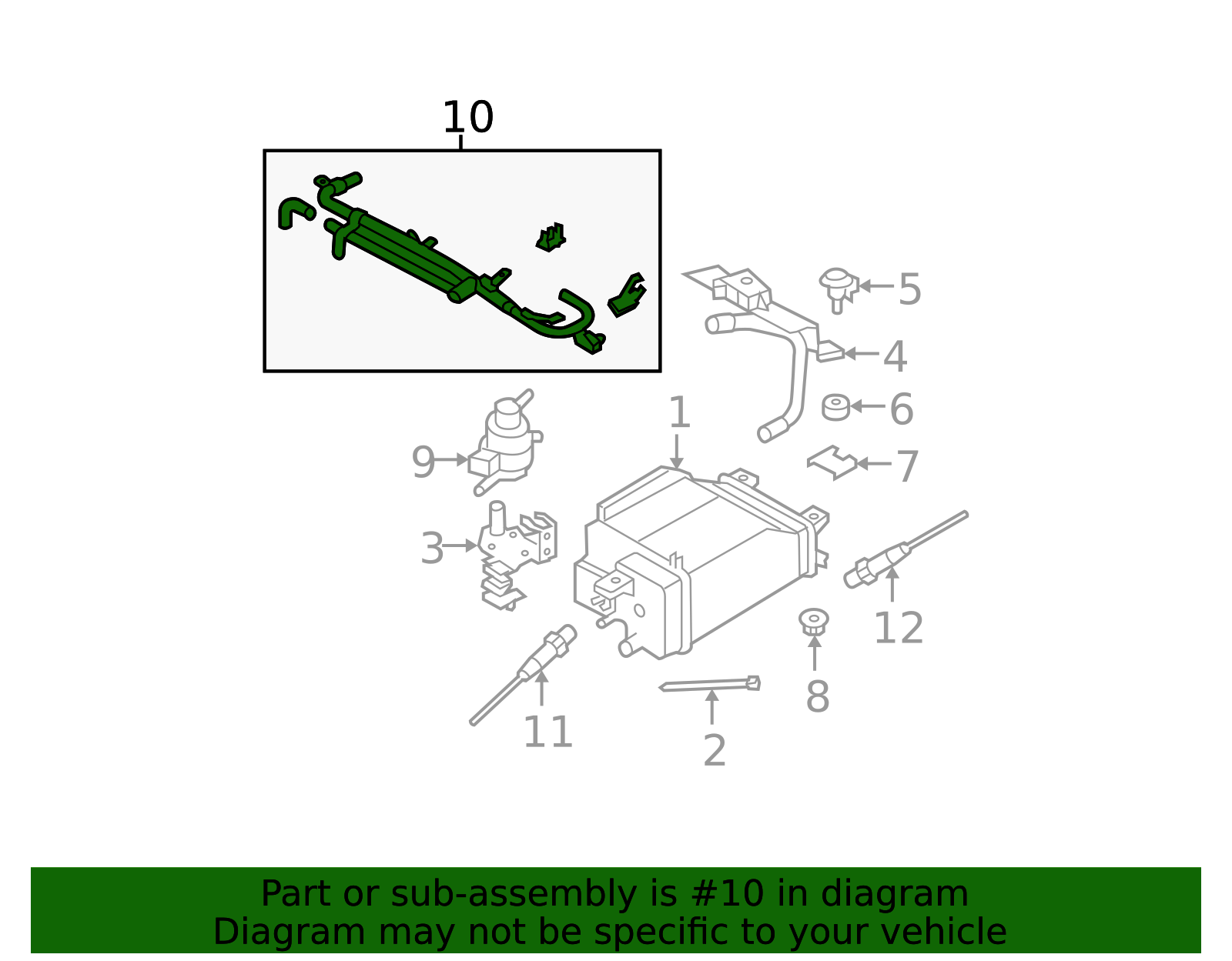Genuine Subaru Oil Cooler Hose Line – 807611121 For 04-07 Impreza WRX & Forester