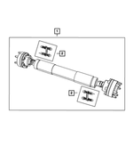 52123992AC - Differential and Drive Line: Drive Shaft for Jeep: Grand Cherokee, Grand Cherokee WK Image