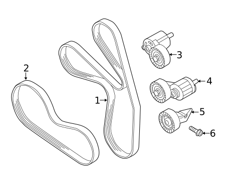 Belts & Pulleys for 2013 Volkswagen Passat #0