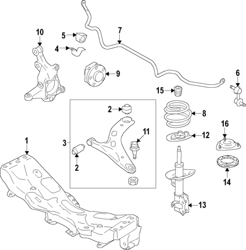 Front Suspension for 2025 Subaru Forester #0