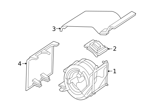 Blower Motor & Fan for 2009 Mercedes-Benz CLK 350 #0
