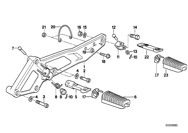 46712311508 - : Plate Right Black Rib Unpainted for BMW-Motorrad Image