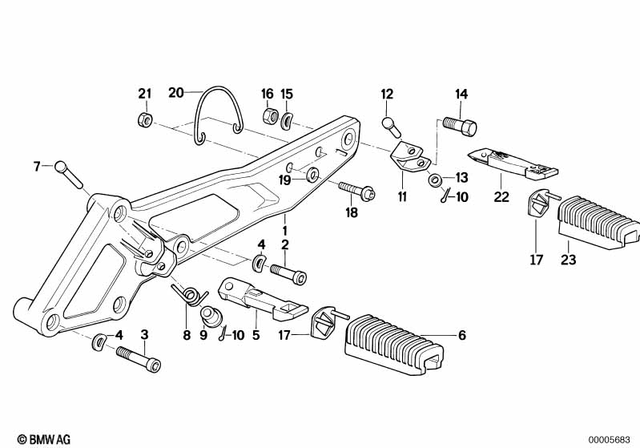 7119901025 - Frame and Mounting Parts: Fillister-Head Screw - M8X30-8.8-zns for BMW-Motorrad Image