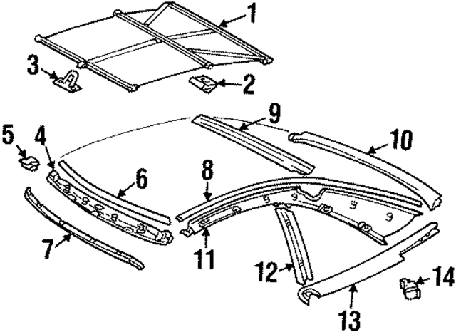 12979002459045 - Body: Roof Opening Trim for Mercedes-Benz Image