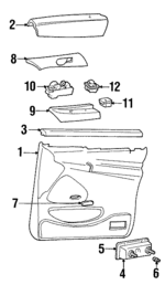 1F2Z1623942AAA - Body: Door Trim Panel for Ford: Windstar Image