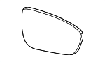 963656RF0A - : Mirror Glass for Nissan: Rogue Image