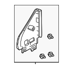 963C06RF1A - : Mirror Trim for Nissan Image