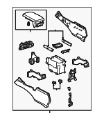 5891033461A1 - Body: Center Console for Lexus: ES300h, ES350 Image