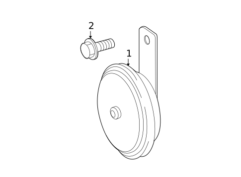 Horn for 2009 Hyundai Elantra #0