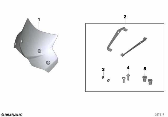 6327657966 - Ergonomics &amp; Comfort: Fillister Head Screw - M5X20si for BMW-Motorrad Image