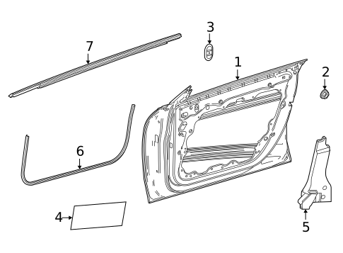 Door & Components for 2021 Mercedes-Benz CLA45 AMG #0