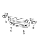 68378876AB - Electrical: Headlamp for Mopar Image image