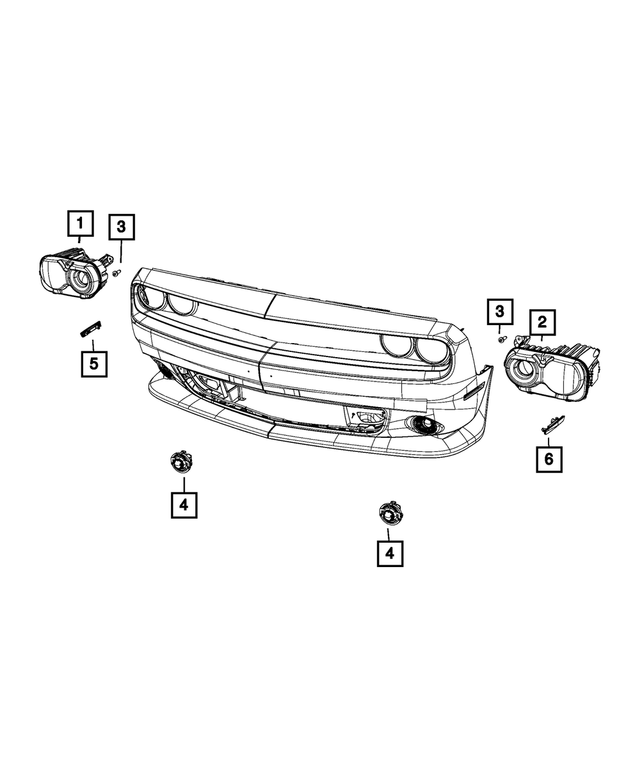 68378876AB - Electrical: Headlamp for Mopar Image image