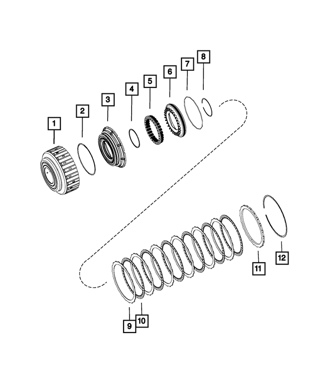 68019791AA - AS69RC; 6-Speed; Automatic Transmission: External D-ring for Mopar Image