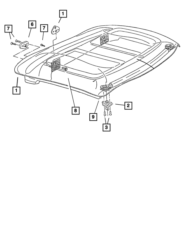 5016234AA - Body Sheet Metal Except Doors: Screw for Mopar Image