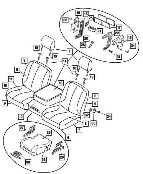 Front Seats - First Row for 2008 Dodge Ram 2500 #0