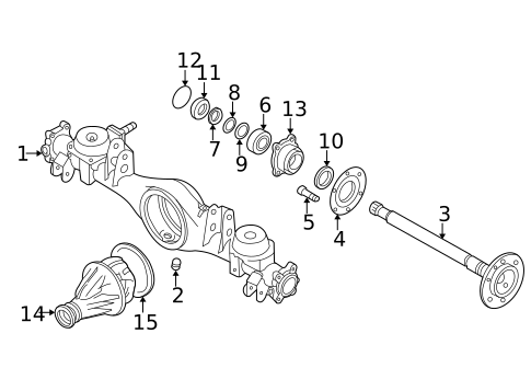 Axle & Differential for 2004 Nissan Pathfinder #0