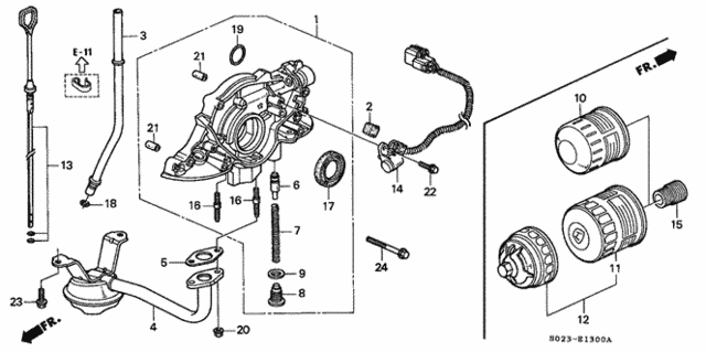 Oil Pump - Oil Strainer (SOHC) for 1997 Honda Civic #0