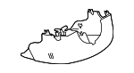 T4N26090 - Steering: Lower Column Cover for Jaguar Image