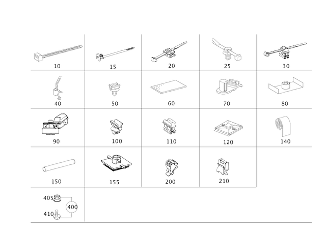 2119970290 - Electrical Equipment and Instruments: Cable Strap for Mercedes-Benz Image