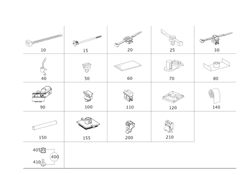 Loom Ties, Cable Mounting Parts and Grommets for 2019 Mercedes-Benz Maybach S650 #0