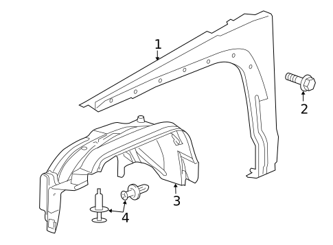 Fender & Components for 2010 Hummer H3T #0