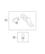 82401218 - Mopar Accessories - Component Parts: Trailer Tow Ball Kit for Mopar Image