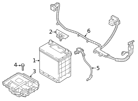 Battery for 2017 Hyundai Ioniq #1