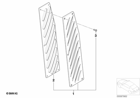 Interior Equipment Components for 2005 BMW X5 3.0i #44
