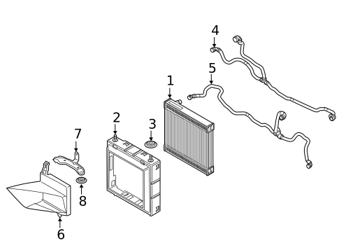 Radiator & Components for 2019 BMW M550i xDrive #1