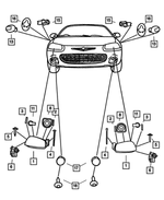 4805821AA - Electrical: Headlamp Module, Left for Mopar Image
