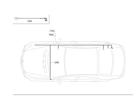 Electric Cables Used for Additional Heater for 2006 Mercedes-Benz CLS55 AMG #0