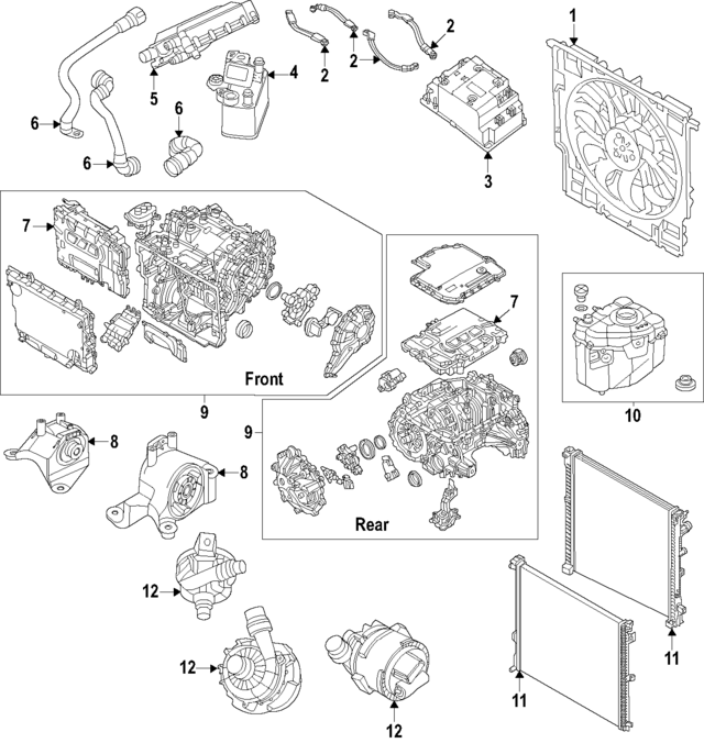 61278858328 - Electric Propulsion System: Cable for BMW Image