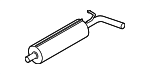 5WA253209AD - Exhaust: Silencer for Audi: A3, A3 Quattro Image