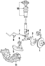 BRR38 - Suspension: Brake Rotor for Ford: LTD, Mustang, Thunderbird | Mercury: Capri, Cougar, Marquis Image