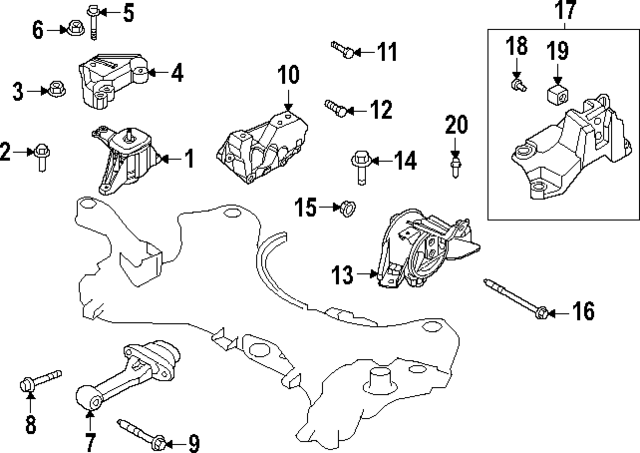 21950R5300 - : Engine Torque Strut for Hyundai Image