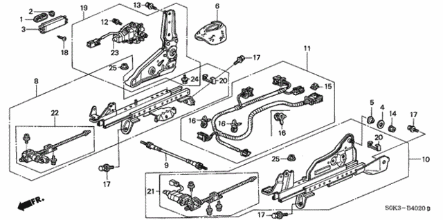 Front Seat Components (R.) for 2001 Acura TL #0