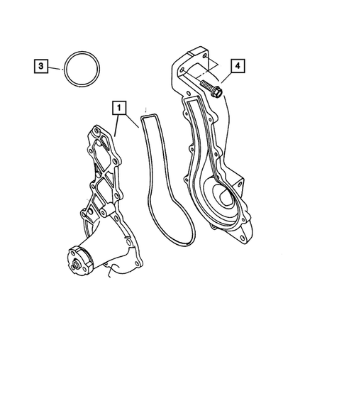 Water Pump and Related Parts for 2002 Dodge Dakota #0