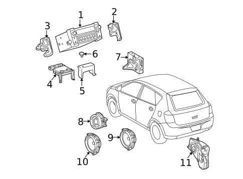 Sound System for 2010 Pontiac Vibe #0