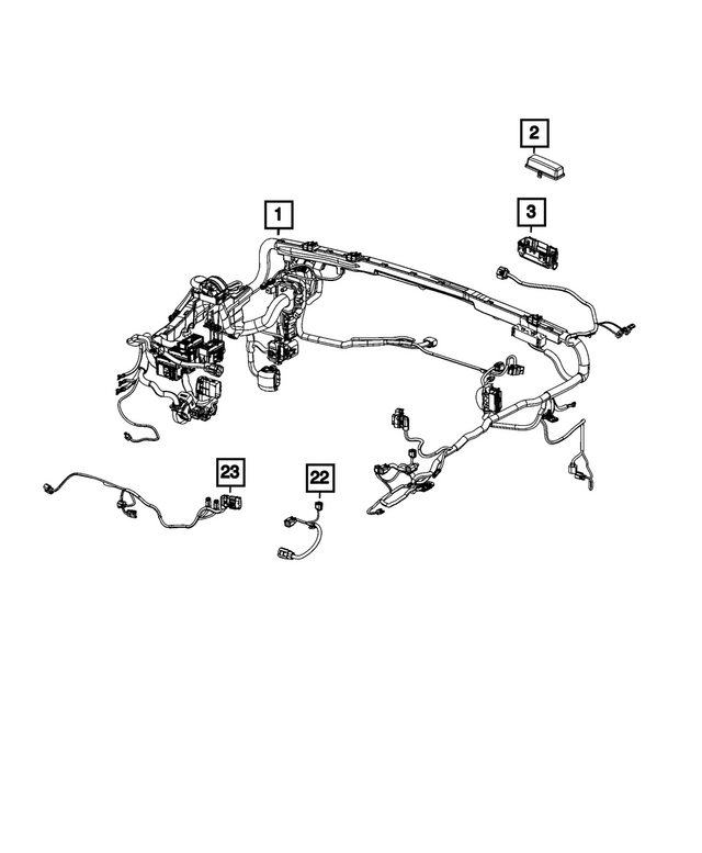 68650932AD - Electrical: Dash Wiring for Mopar Image