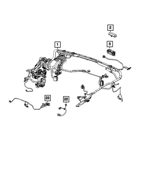 Wiring, Headlamp to Dash for 2026 Jeep Gladiator #0