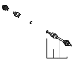 43420WB006 - Driveline &amp; Axles: Axle Assembly for Toyota: Yaris, Yaris iA Image