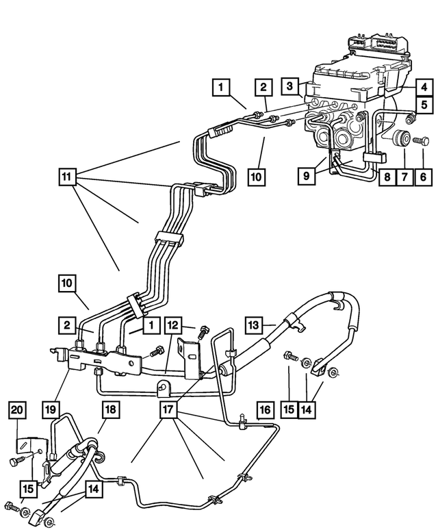5290686AD - : Brake Hose, Right for Mopar Image