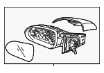 87610H9110 - Body: Mirror Assembly for Kia: Rio Image