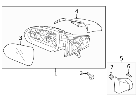 Mirrors for 2020 Kia Rio #0